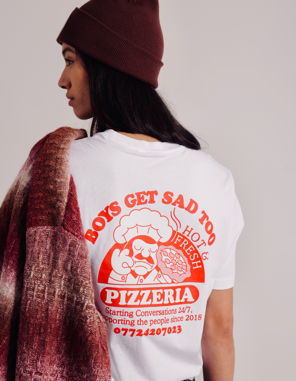 PIZZA TEE WHITE