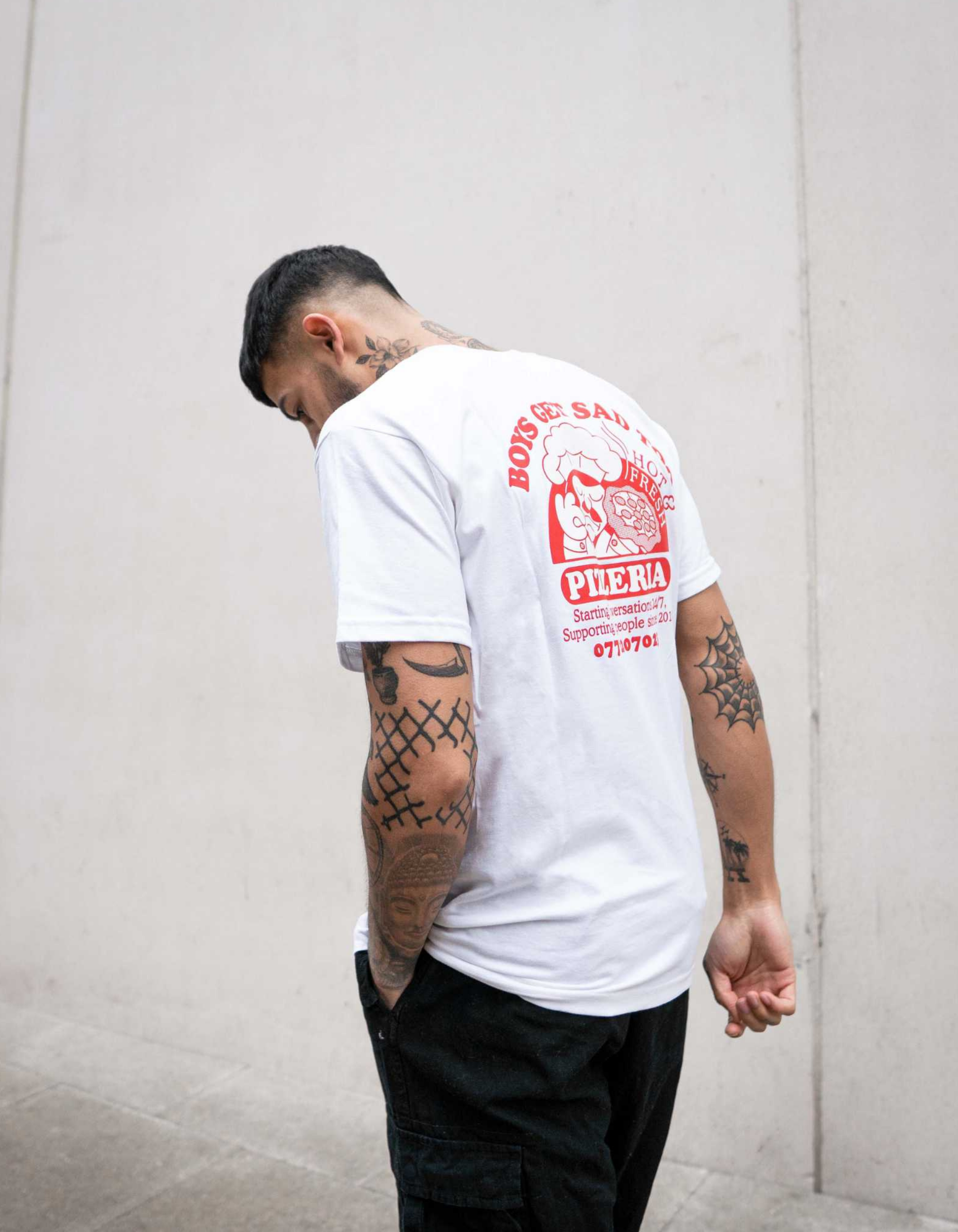 PIZZA TEE WHITE
