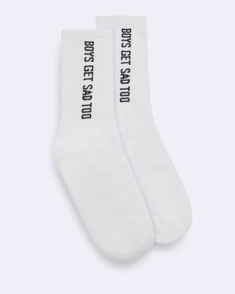 Boys 2024 socks white